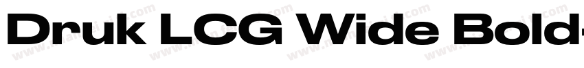 Druk LCG Wide Bold字体转换